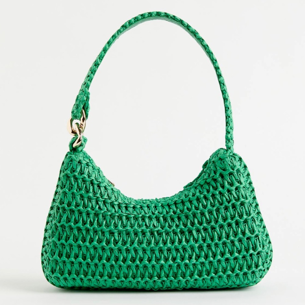 Green Baguette Shoulder Bag NWOT